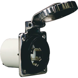SPINA INCASSO INOX  16 Amp