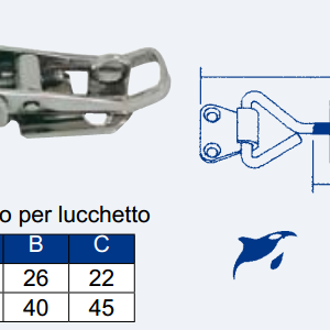 CHIUSURA REGOLABILE IN ACCIAIO INOX